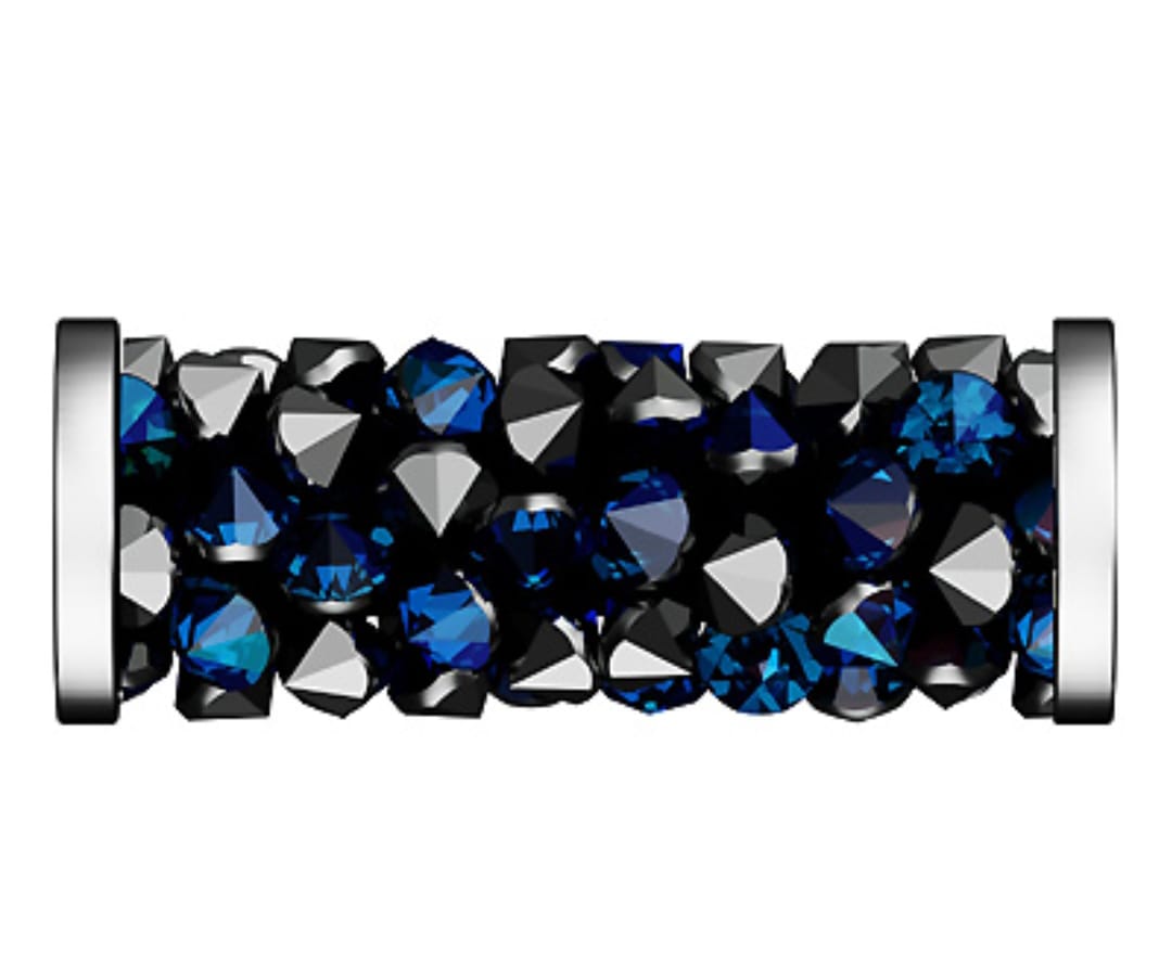 Swarovski® Beads Fine Rocks Tube Bermuda Blue 15x6.7mm