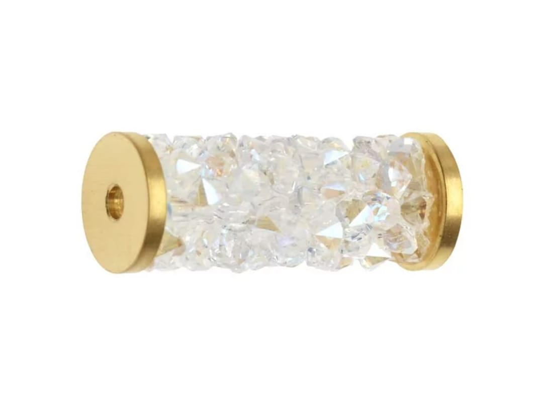 Swarovski® Beads Fine Rocks Tube Moonlight Gold 8x6.7mm