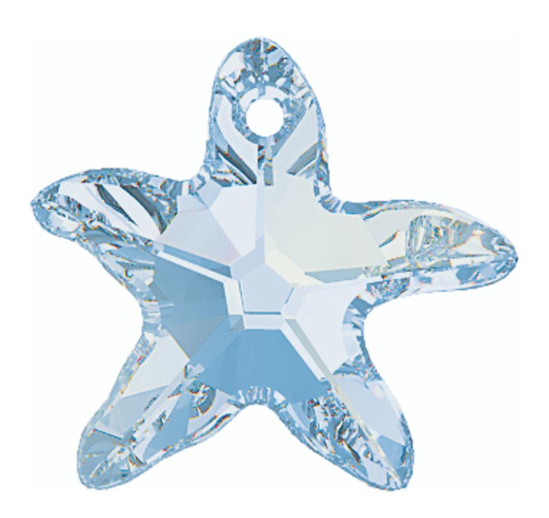 Swarovski® Anhänger Starfish Aquamarine 20mm