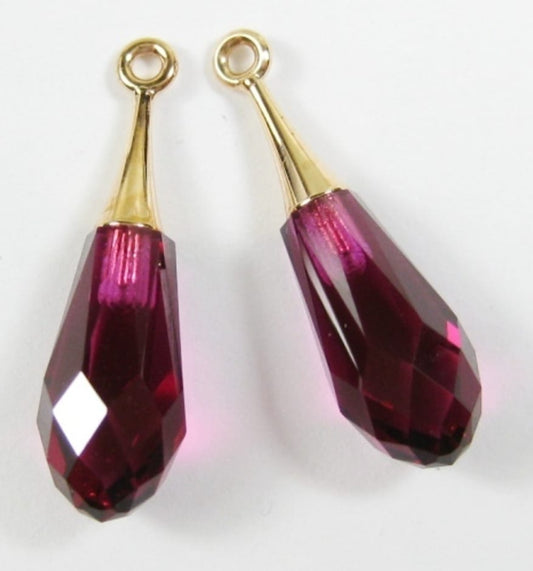 Swarovski® Anhänger Drop Cap Ruby 21mm