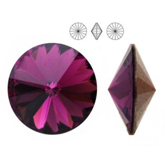 Swarovski® Rivoli Amethyst 8mm