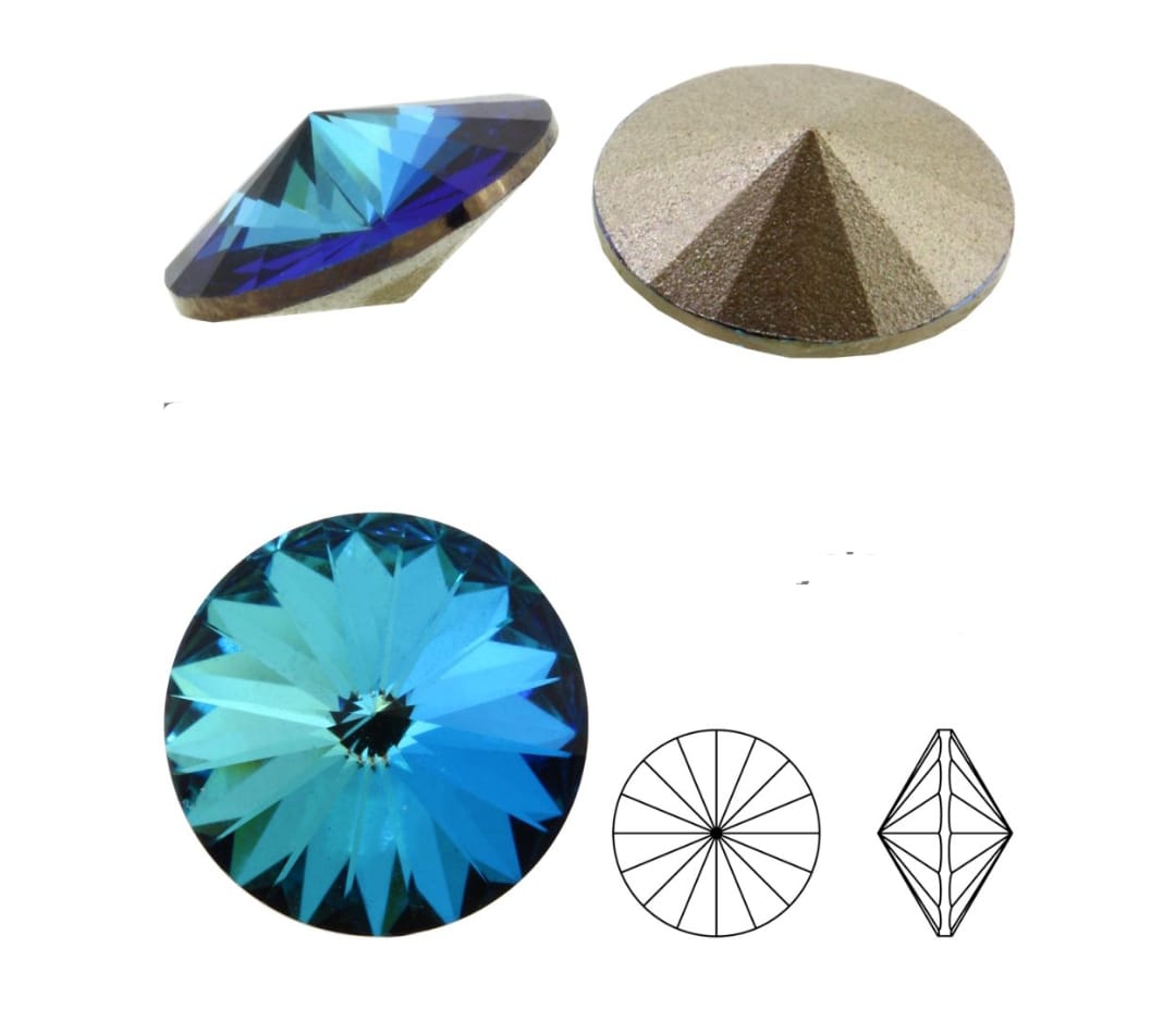Swarovski® Rivoli Bermuda Blue 8mm
