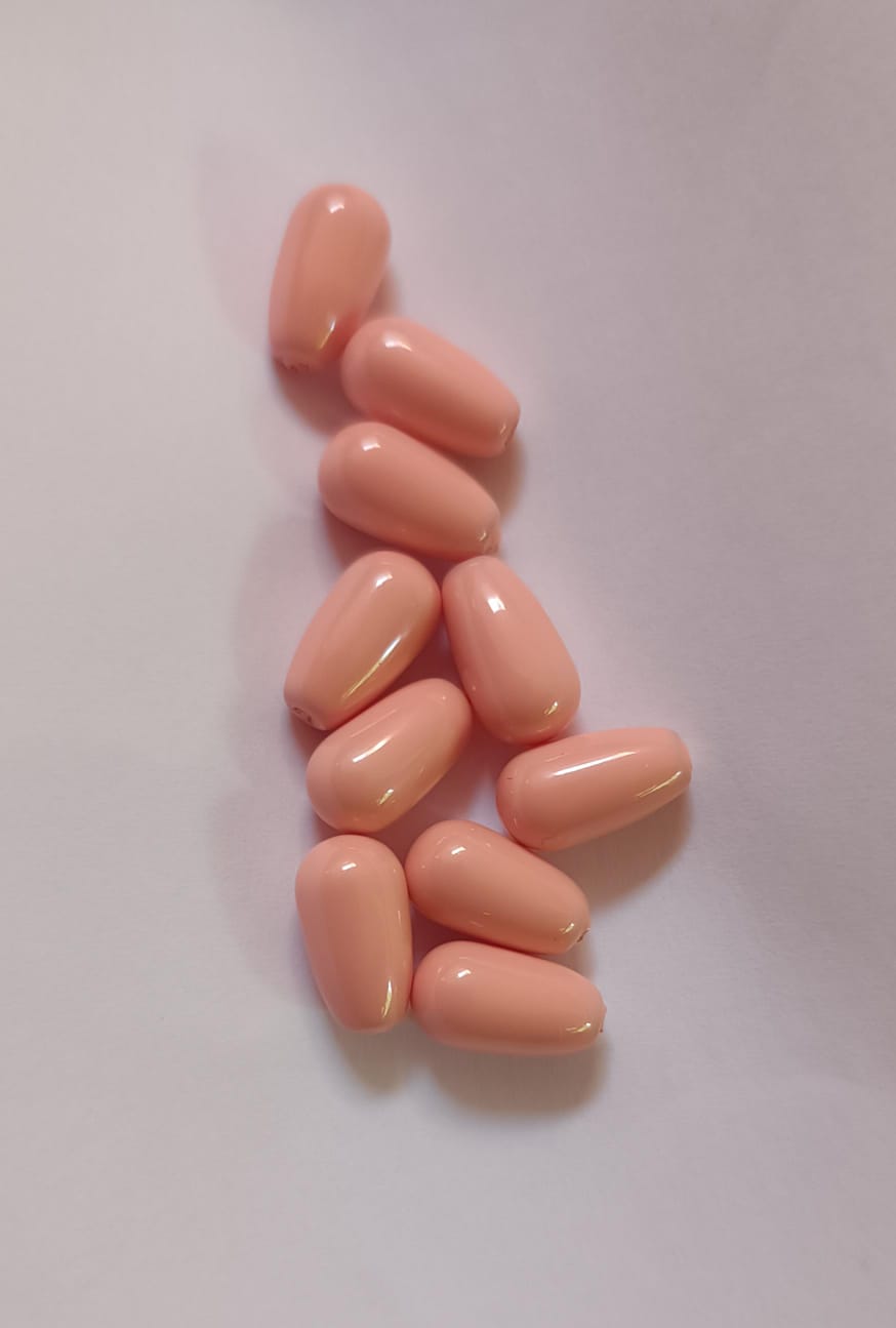 Swarovski® Pearl Pear Half-Drilled Pink Coral 11.5x6mm