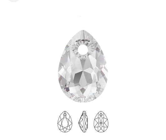Swarovski® Anhänger Pear Cut Crystal 9mm