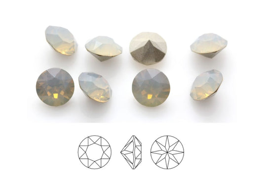 Swarovski® Chaton Light Grey Opal PP14