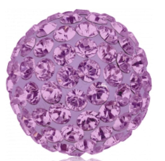 Swarovski® Pavé Balls Light Amethyst 8mm