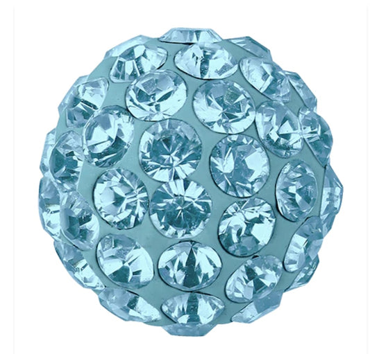 Swarovski® Pavé Balls Aquamarine 8mm