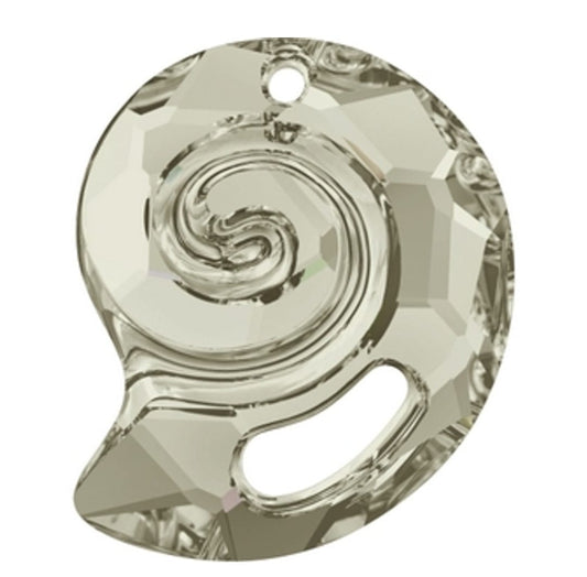 Swarovski® Anhänger Sea Snail Silver Shade 14mm