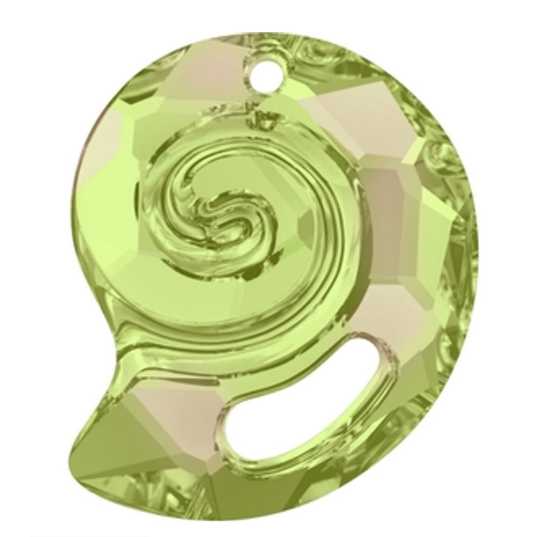 Swarovski® Anhänger Sea Snail Luminous Green 14mm