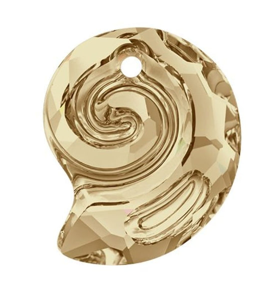 Swarovski® Anhänger Sea Snail Golden Shadow  28mm