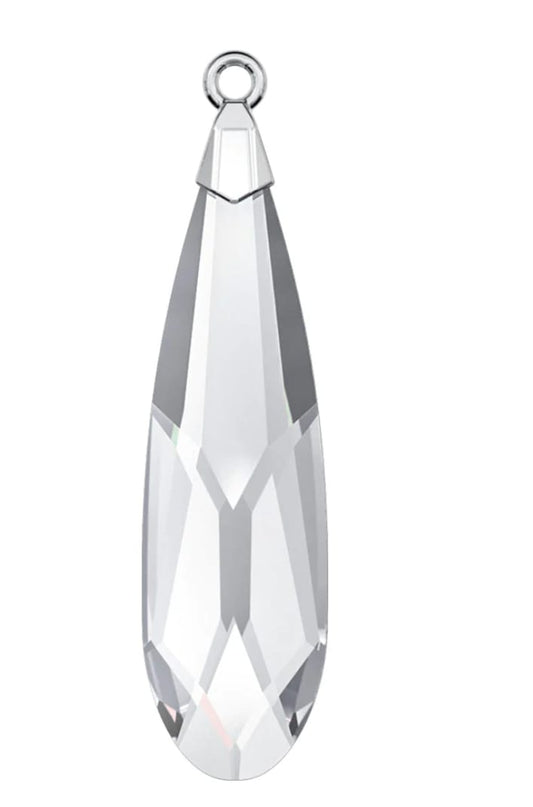 Swarovski® Anhänger Raindrop Crystal/Rhodium 33mm
