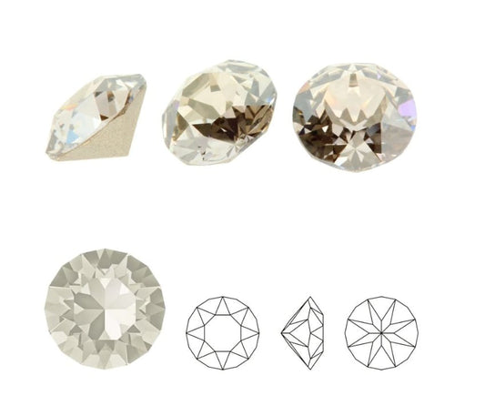 Swarovski® Chaton Silver Shade PP7