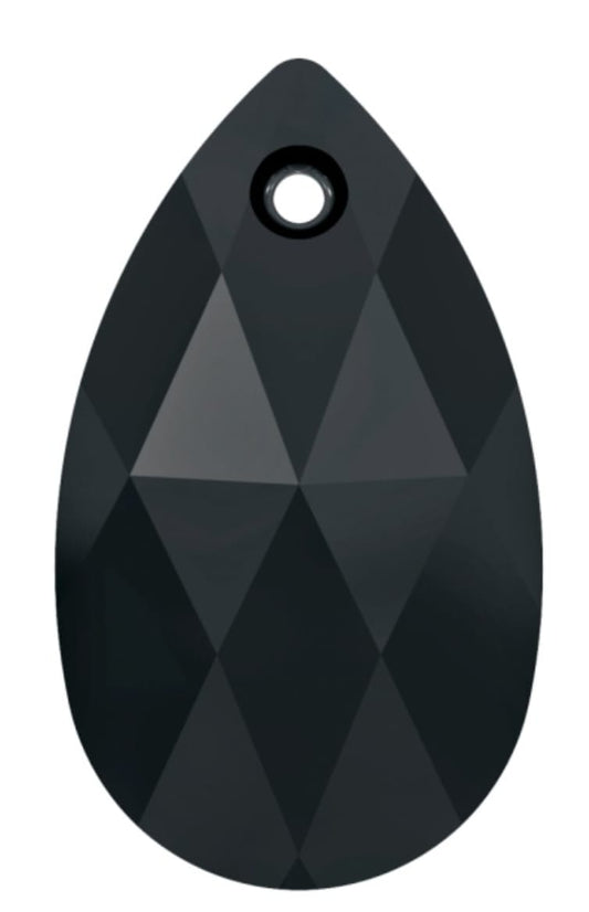 Swarovski® Anhänger Pear Cut Jet 28mm
