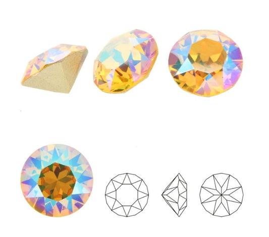 Swarovski® Chaton Light Topaz Aurora SS29
