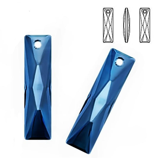 Swarovski® Anhänger Queen Baguette Montana 25x7mm