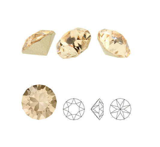 Swarovski® Chaton Light Silk SS34