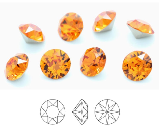 Swarovski® Chaton Tangerine PP18