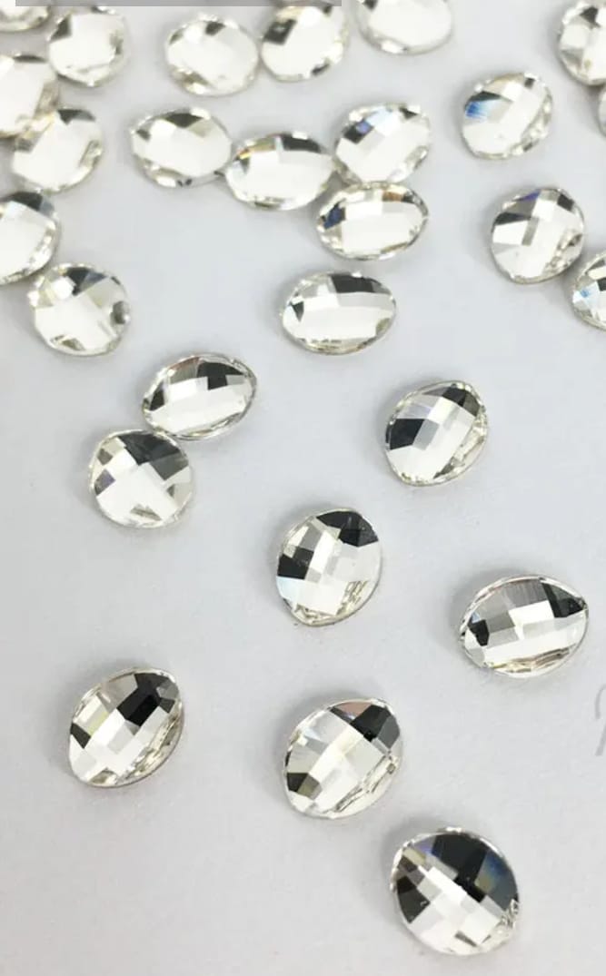 Swarovski® Nail Crystals Pure Leaf Flat Crystal 6x4.8mm