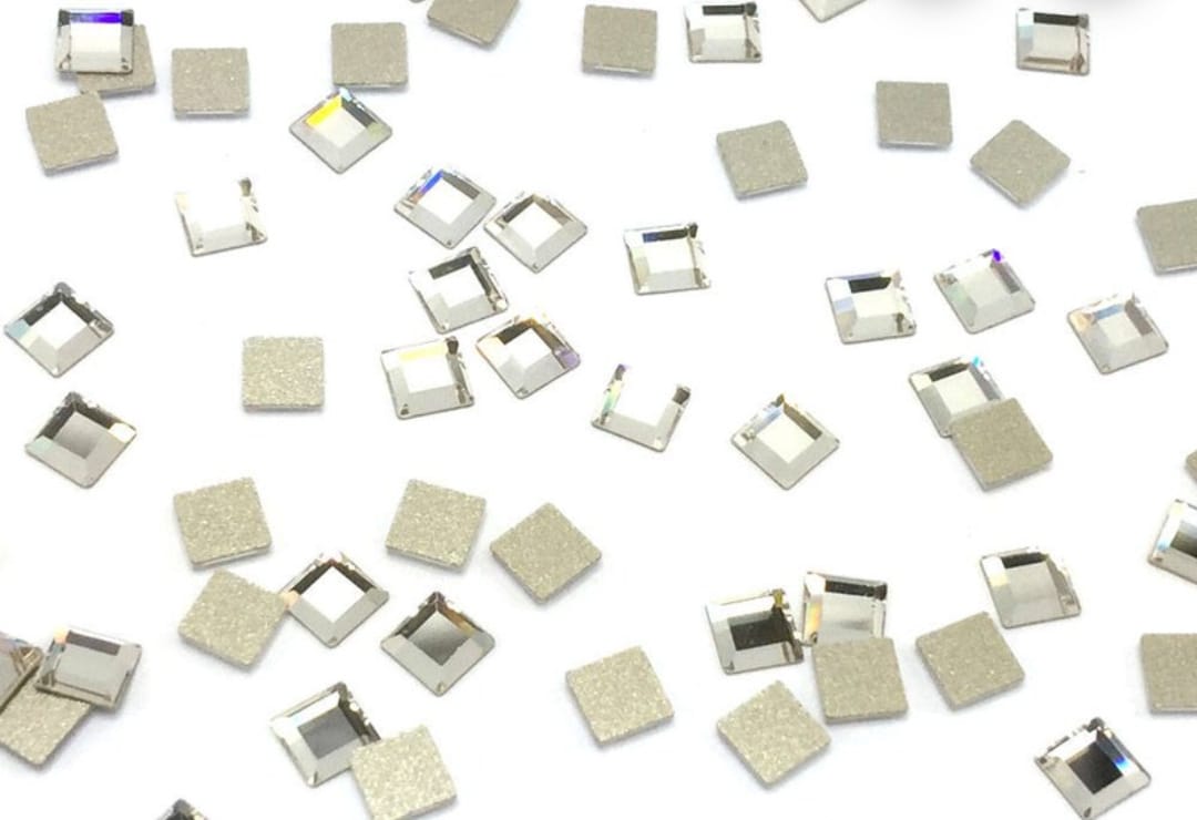 Swarovski® Nail Crystals Flatback Square Crystal 6mm