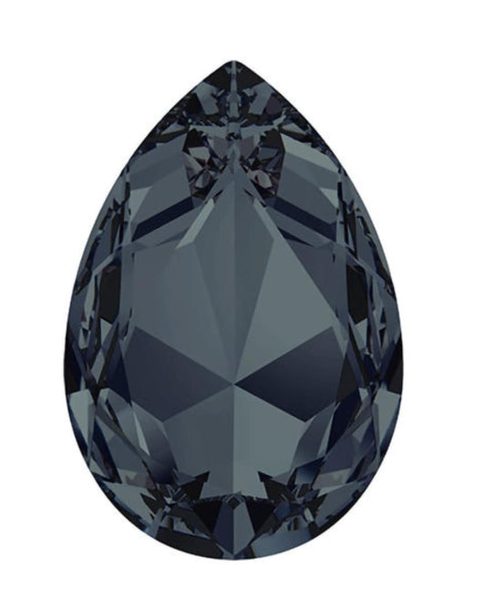 Swarovski® Fancy Drop Graphite 30x20mm