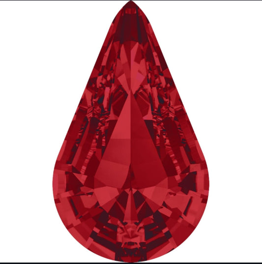 Swarovski® Fancy Pear Scarlet 10x6mm