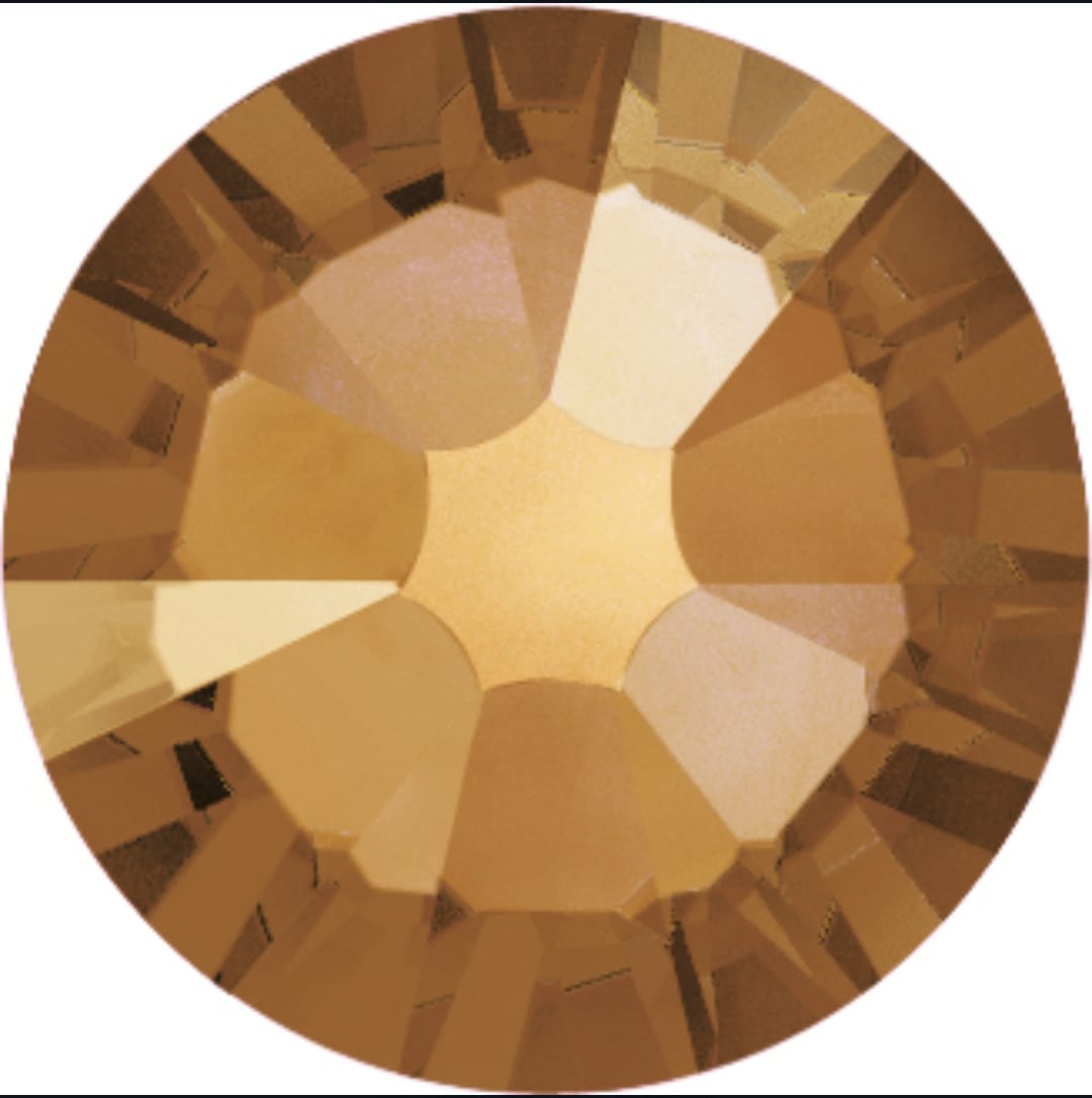 Swarovski® Nail Crystals Flat Rund Copper SS12
