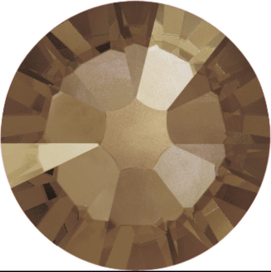 Swarovski® Nail Crystals Flat Rund Bronze Shade SS16