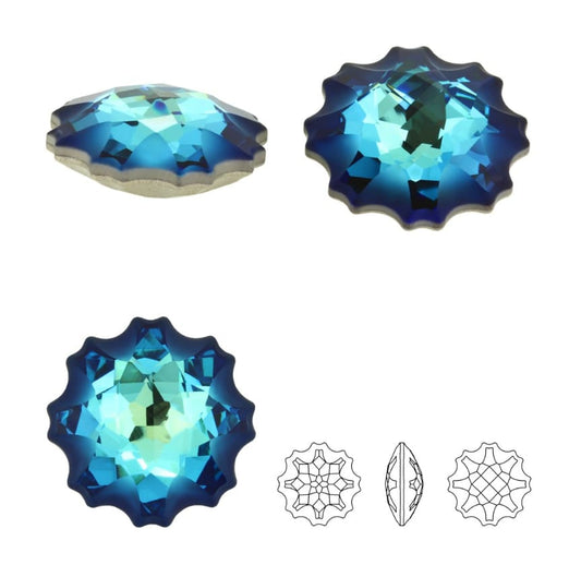 Swarovski® Fancy Jellyfish Bermuda Blue 14mm