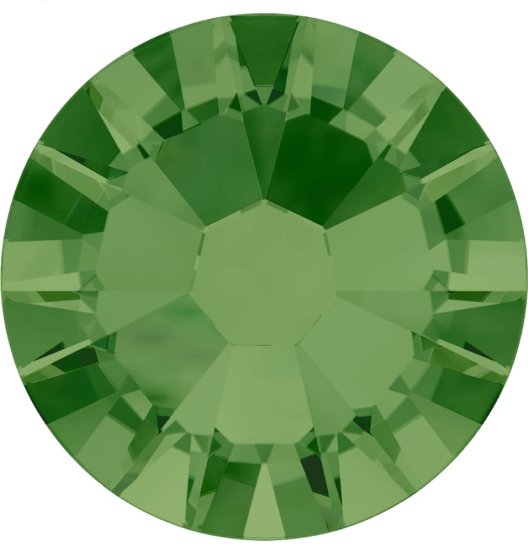 Swarovski® Nail Crystals Flat Rund Fern Green SS9