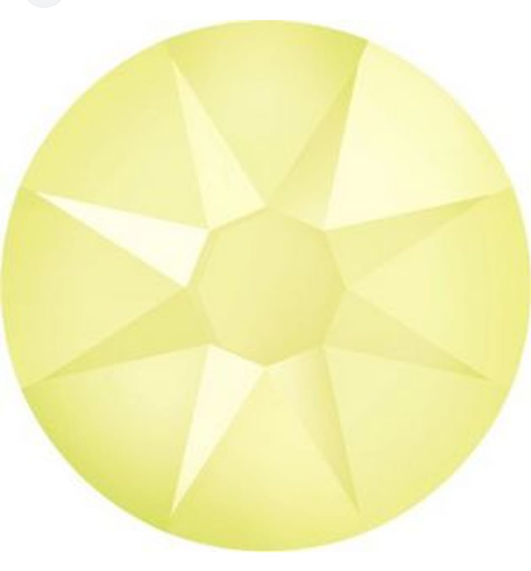 Swarovski® Nail Crystals Flat Rund Power Yellow SS12