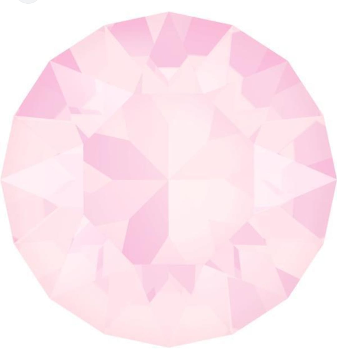 Swarovski® Nail Crystals Flat Rund Power Rose Pearl SS12