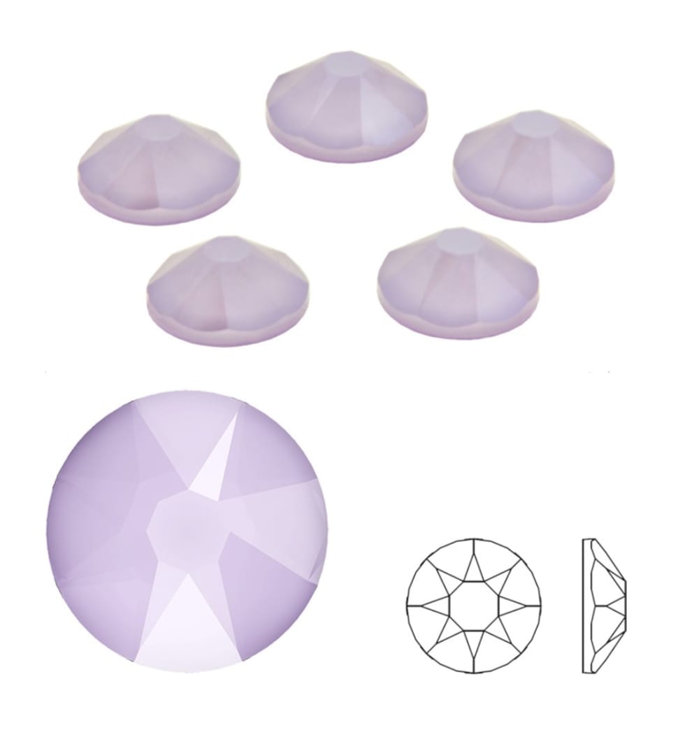 Swarovski® Nail Crystals Flat Rund Lilac SS12