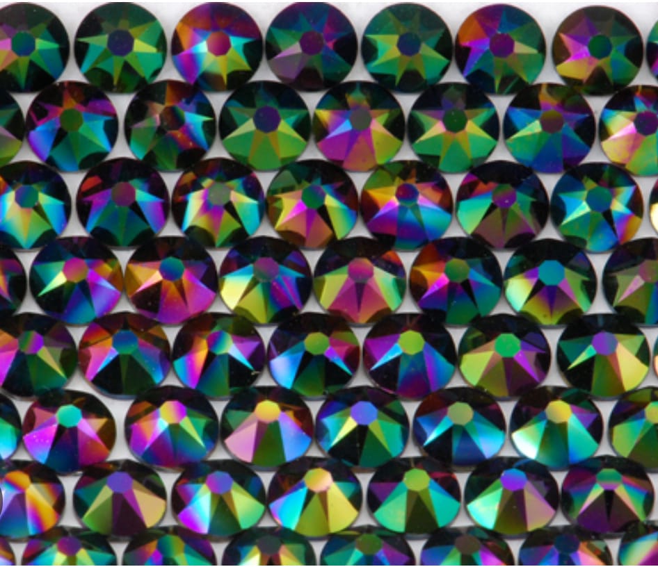 Swarovski® Nail Crystals Flat Rund Rainbow Dark SS5
