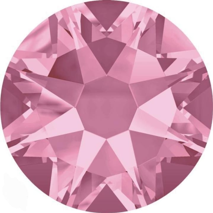 Swarovski® Chaton Light Rose Unfoiled PP24