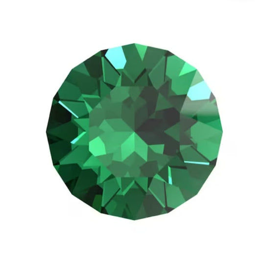 Swarovski® Chaton Emerald Unfoiled PP24