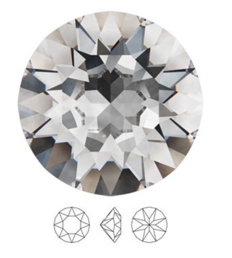 Swarovski® Chaton Brilliant Cut Crystal Unfoiled 25mm