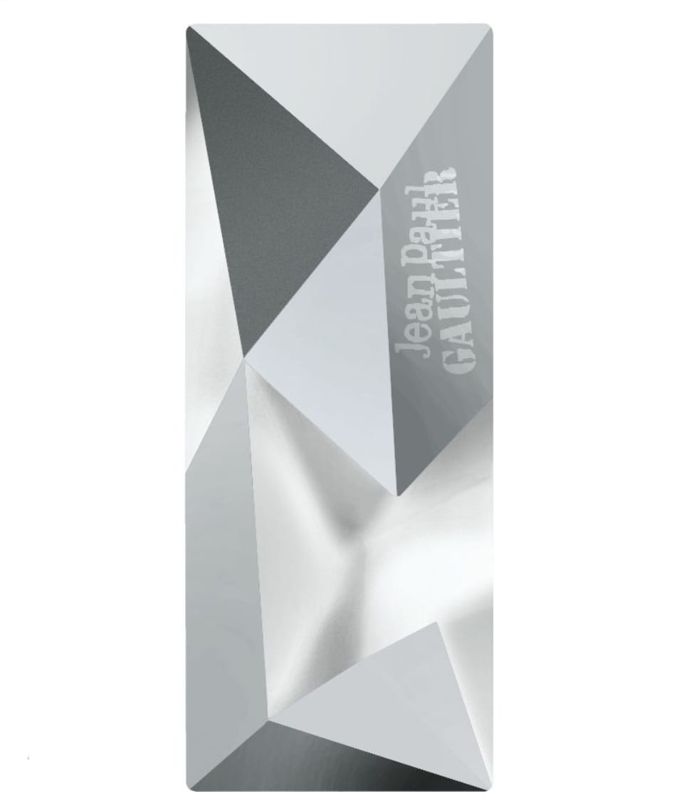 Swarovski® x Jean Paul Gaultier: Fancy Stone Kaputt Edition Light Chrome Signed 23x9mm