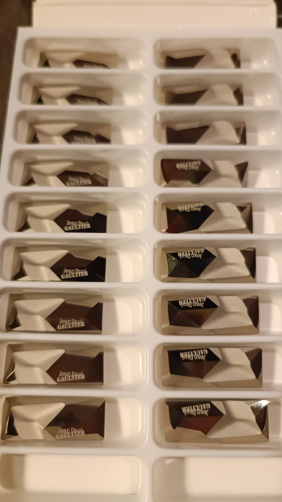 Swarovski® x Jean Paul Gaultier: Fancy Stone Kaputt Edition Metallic Light Gold Signed 23x9mm