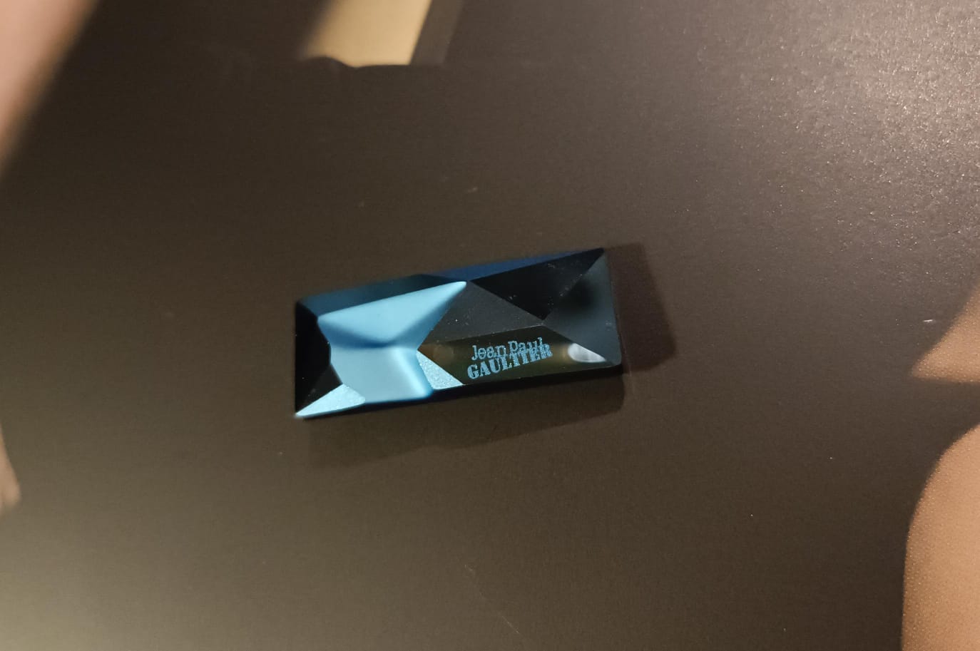 Swarovski® x Jean Paul Gaultier: Fancy Stone Kaputt Edition Metallic Blue Signed 29x11.9mm