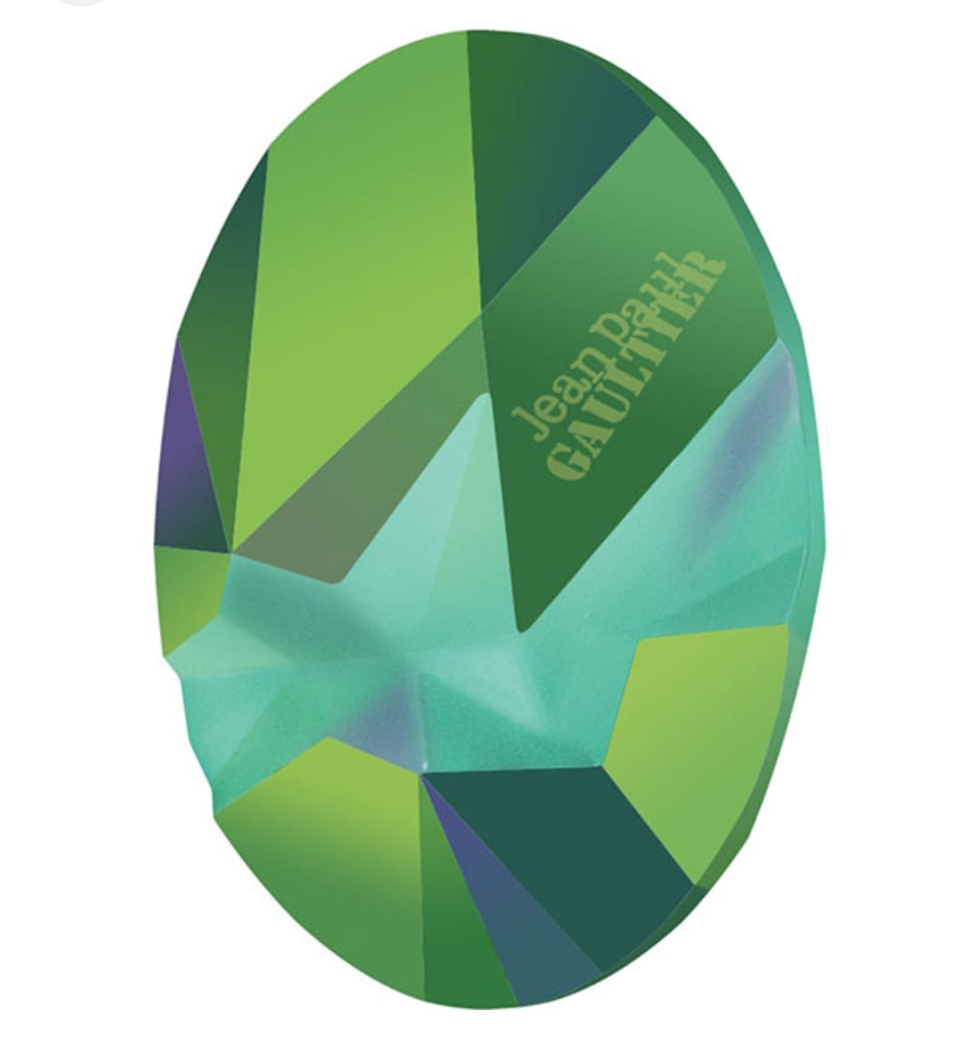 Swarovski® x Jean Paul Gaultier: Fancy Kaputt Oval Crystal Scarabaeus Signed 29x22.5mm