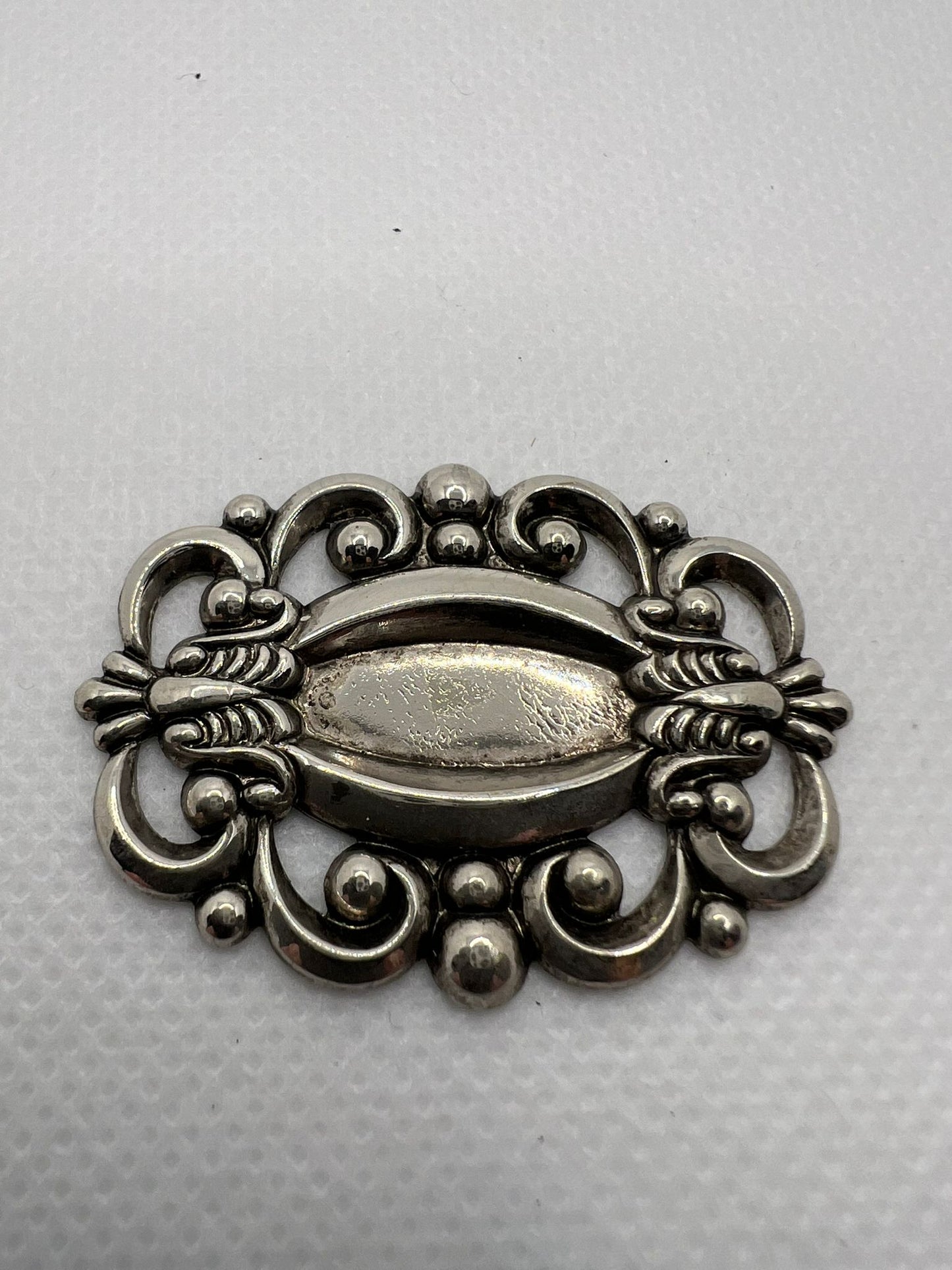 5859 Vintage Rhodium Filigren Schmuckzubehör 40mm