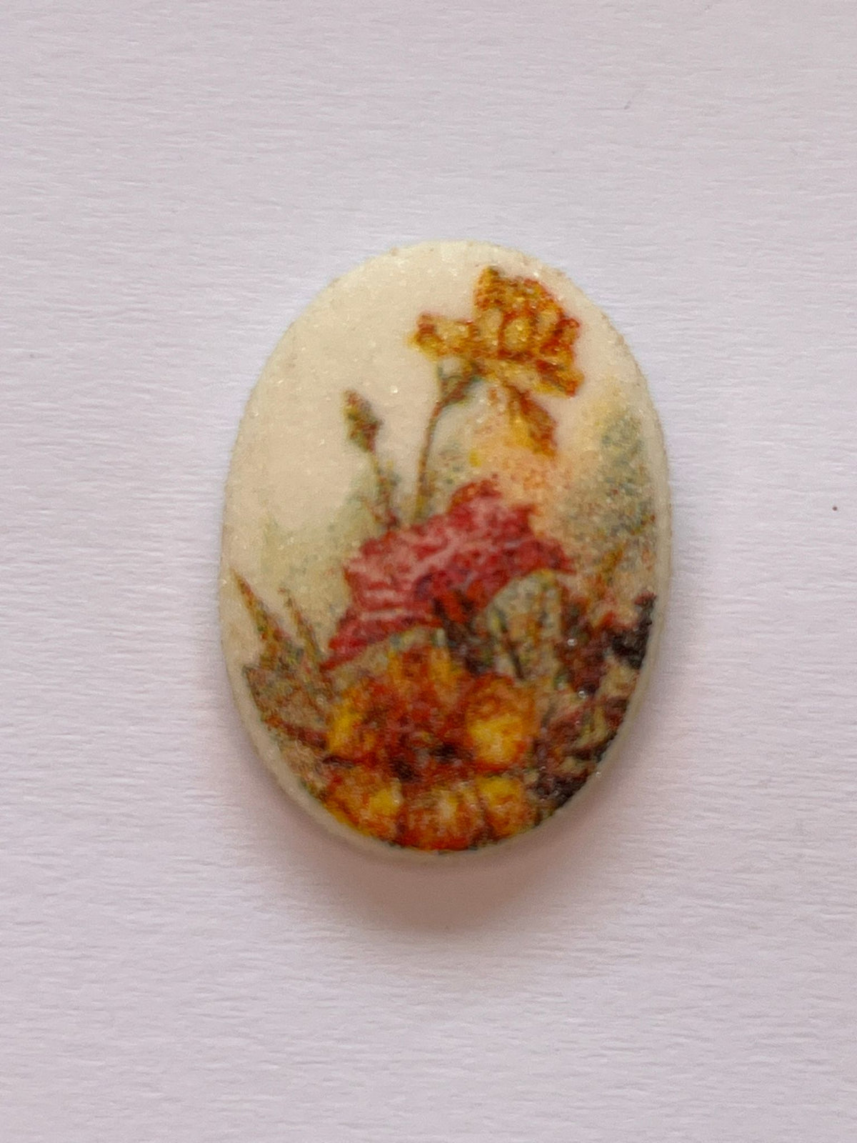 5645 Vintage Blümen Cabochon 25mm