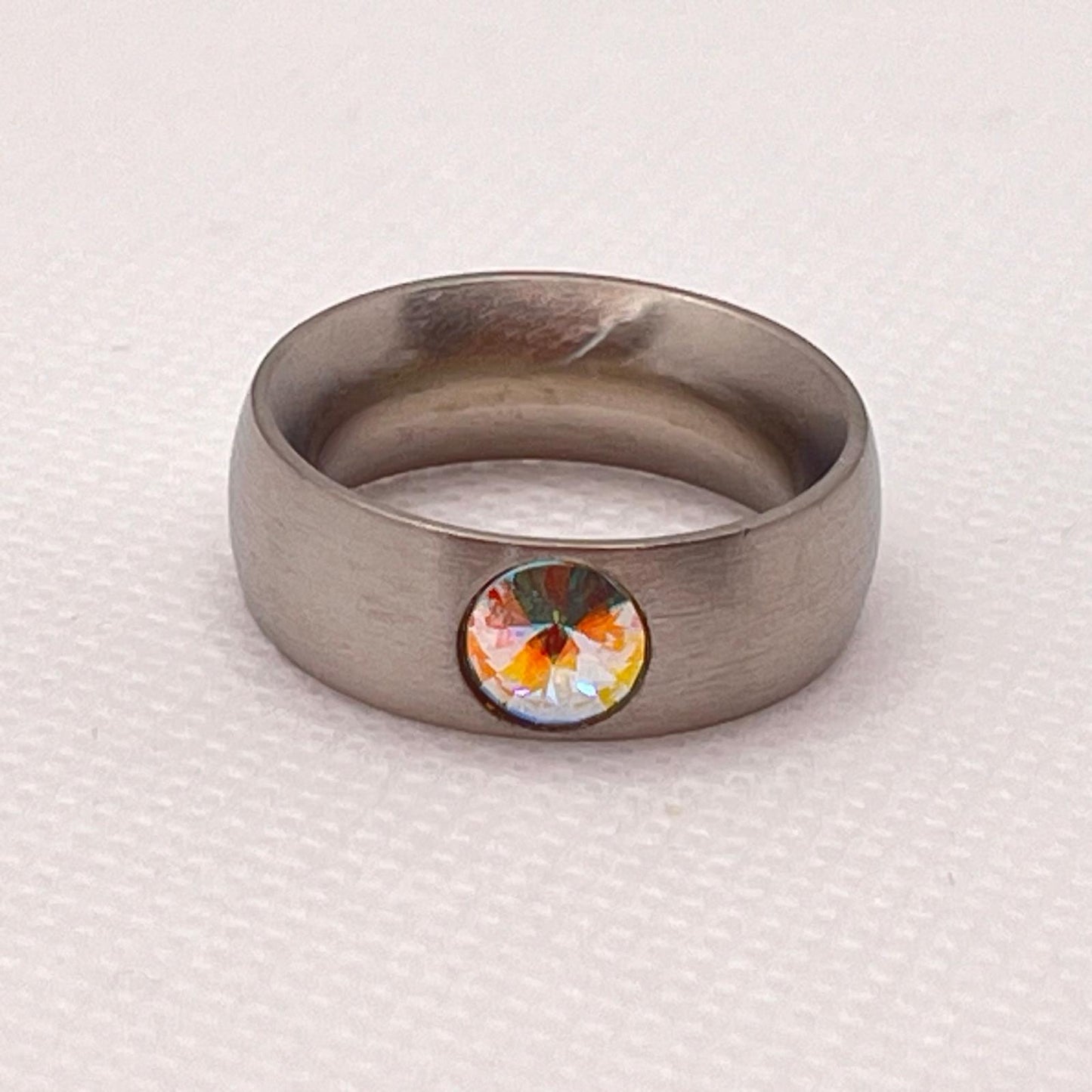 9704 Vintage Swarovski Kristallen Ring 16mm