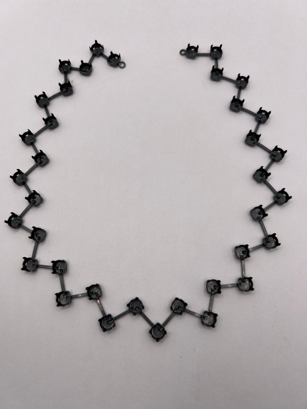 6484 Vintage leerer Kette zum Befüllen mit Swarovski Kristallen 40cm