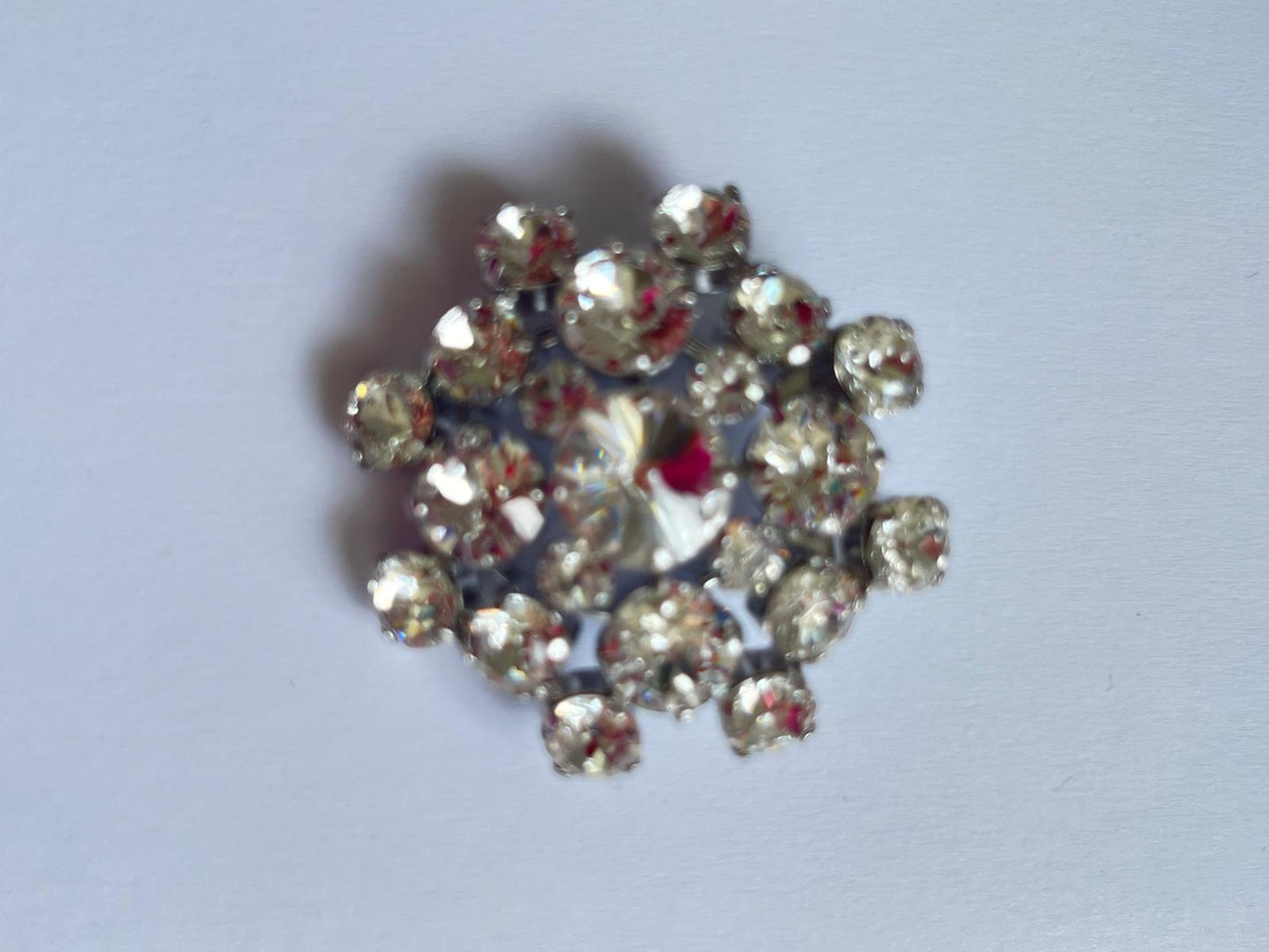 2298 Vintage Swarovski Kristallen Schal-/Tuchhalter 38mm