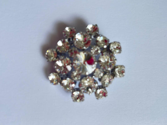 2298 Vintage Swarovski Kristallen Schal-/Tuchhalter 38mm