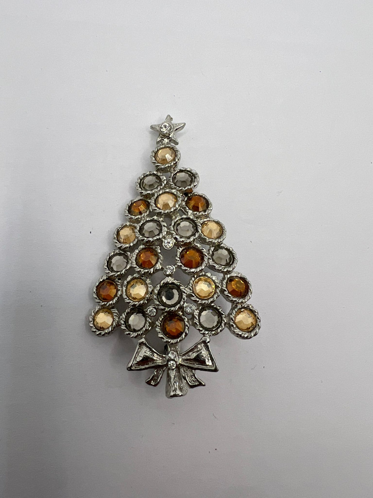 8911 Vintage halb gefüllt Rhodium Brosche zur Komplettierung mit Swarovski Kristallen füllen 60mm