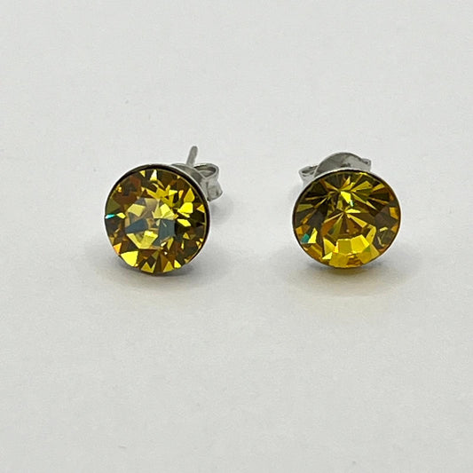 30688 Vintage Swarovski Kristallen Ohrhanger 8mm