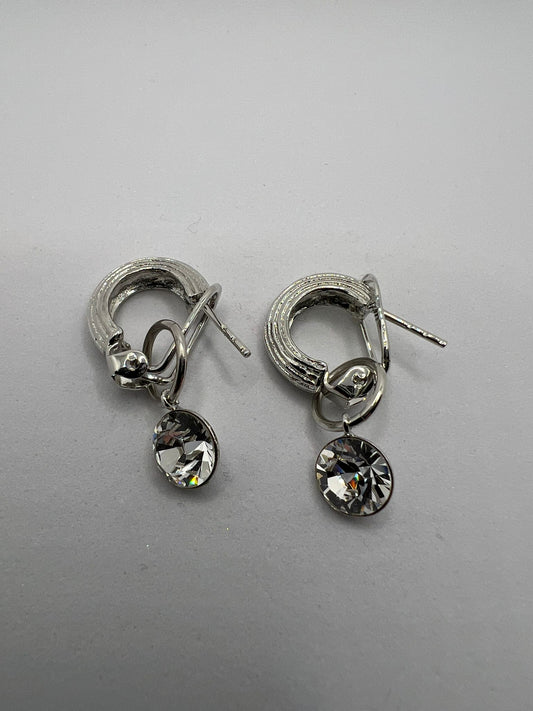 30437 Vintage Swarovski Kristallen Ohrhänger 20mm