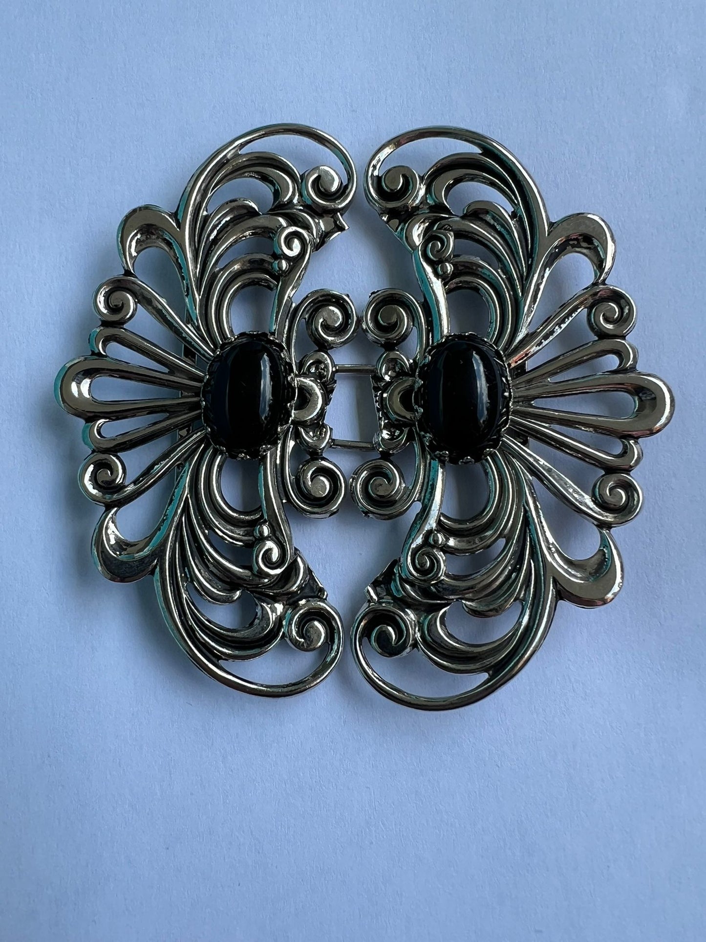 2318 Vintage Swarovski Kristallen Gürtelschnalle 90mm